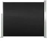 vidaXL Ausziehbare Seitenmarkise 120 x 300 cm, schwarzes Modell Zephyr Prestige