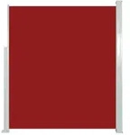 vidaXL Ausziehbare Seitenmarkise 160x500 cm Rot