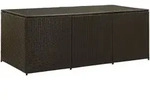 vidaXL Gartenbox Poly Rattan 180x90x70 cm Braun