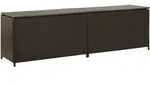 vidaXL Gartenbox Poly Rattan 200x50x60 cm Braun
