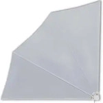vidaXL Faltbare seitliche Balkonmarkise Grau 140x140 cm Modell Balcon Maxima