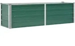 vidaXL Garten-Hochbeet Verzinkter Stahl 160x40x45 cm Gr&uuml;n