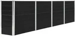 vidaXL Hochbeet 320 x 40 x 77 cm Verzinkter Stahl Anthrazit