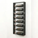 DanDiBo Weinregal Wand Metall Schwarz Sofie Flaschenst&auml;nder Flaschenregal