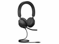 Jabra Evolve 2 40 MS Stereo USB-C Headset schwarz