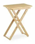 Relaxdays Beistelltisch klappbar, Bambus Holz, Klapptisch klein, rechteckig, HBT: ca.
