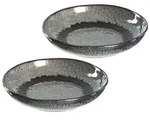 Leonardo MATERA Keramikteller 20,7 cm tief anthrazit 2er Set