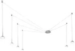 Fabas Luce Isabella LED-Pendelleuchte 48W 3000K dimmbar &Oslash;350 cm Satiniertes