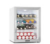 Klarstein Beersafe XL Crystal White Kühlschrank 60 Liter 4 Böden Panoramaglastür