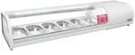 Polar Serie G Tapas-K&uuml;hlvitrine &ndash; 6x GN 1/3, LED, gebogene Frontscheibe