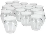 20er Set Marmeladenglas Vaso Orcio 212ml + To63 Deckel wei&szlig;
