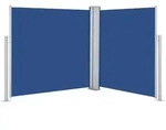 vidaXL Blaue einziehbare Seitenmarkise 100 x 600 cm, Modell Ventura Sud