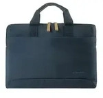 Tucano Smilza, schlanke Laptoptasche aus Nylon fuer 13/14 Zoll, dunkelblau
