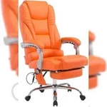 CLP B&uuml;rostuhl Pacific mit Massagefunktion Kunstleder orange