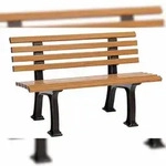 Blome Gartenbank Ibiza 2-Sitzer, 2 Standf&uuml;&szlig;en & Lehne, Holzoptik, von PROREGAL