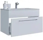 VCM Badm&ouml;bel Waschtisch Badinos Wei&szlig; H. 50 x B. 60 x T. 46 cm