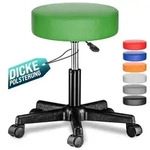 CASARIA&reg; Rollhocker H&ouml;henverstellbar Kunstleder Gr&uuml;n