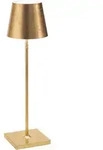 Zafferano Poldina Pro Gold Leaf LED-Tischleuchte, wiederaufladbar und dimmbar...