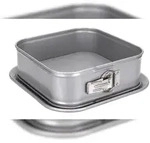 St&auml;dter Springform quadratisch 23x23 cm We love baking Backform Silber