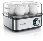 Arendo Eierkocher 8-fach, 500 W, Edelstahl, H&auml;rtegrad einstellbar, f&uuml;r 8 Eier,