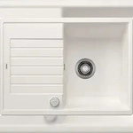 BLANCO GmbH + Co KG BLANCO ZIA 45 S Sp&uuml;le, Becken wei&szlig; Einbau oben ab 45 cm mit