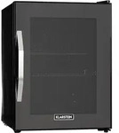 Klarstein Beersafe M Onyx K&uuml;hlschrank 33 Liter 2 B&ouml;den Panoramaglast&uuml;r Schwarz