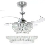 Deckenventilator Fanaway Veil Chrom mit Licht 122