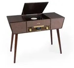 auna Belle Epoque 1912 Retro-Plattenspieler CD BT USB DAB+/UKW braun Dunkles...