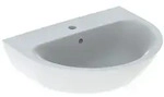 Geberit Waschtisch Renova mit HL mittig, mit &Uuml;L 600x480mm wei&szlig;