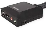 Aten CS22DP CS22DP 2-Port USB DisplayPort Kabel KVM-Switch mit Remote
