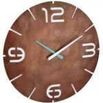 TFA-Dostmann 60.3536.08 Wanduhr Quarzwanduhr Rund Braun, Wei&szlig;