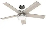 Hunter Claudette 132 cm Nickel poliert