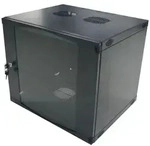 LogiLink Geh&auml;use - geeignet f&uuml;r Wandmontage - Dunkelgrau, RAL 7021 - 9U - 48.3 cm