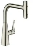 hansgrohe Metris Select M71 Einhebel-K&uuml;chenmischer 240, Ausziehbrause, 2jet,