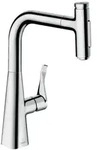 hansgrohe Metris Select M71 Einhebel-K&uuml;chenmischer 240, Ausziehbrause, 2jet, Chrom