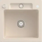 Villeroy & Boch Villeroy&Boch Sp&uuml;lbecken, K&uuml;chensp&uuml;le Siluet 50 S Ivory 510x510mm,