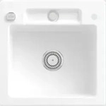 Villeroy & Boch Villeroy&Boch Sp&uuml;lbecken, K&uuml;chensp&uuml;le Siluet 50 S Stone White