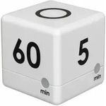 TFA-Dostmann CUBE-TIMER Digitaler K&uuml;chentimer Schwarz, Wei&szlig;