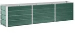 vidaXL Garten-Hochbeet Verzinkter Stahl 240&times;40&times;45 cm Gr&uuml;n