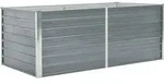vidaXL Hochbeet 160 x 80 x 45 cm Verzinkter Stahl Grau