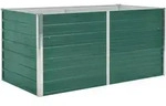 vidaXL Hochbeet 160 x 80 x 77 cm Verzinkter Stahl Gr&uuml;n