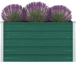 vidaXL Hochbeet 100 x 100 x 45 cm Verzinkter Stahl Gr&uuml;n