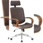 CLP B&uuml;rostuhl Dayton Kunstleder HBT: 118x70x70 cm walnuss braun