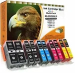 Kompatibel 10er Set Canon PGI-525, CLI-526 Druckerpatronen Tinte alle Farben von D&C