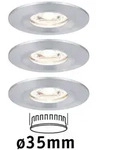 Paulmann LED Einbauleuchte Nova Mini Coin Basisset starr IP44 rund 65mm Coin 3x4W
