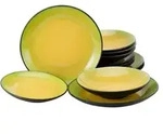 CreaTable Hot Green Tafelservice 12-tlg Steinzeug