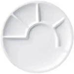 Spring Fondue-Teller weiss 23 cm