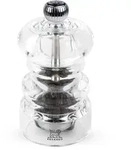 PEUGEOT Pfefferm&uuml;hle NANCY 9cm Acryl Transparent Stahlmahlwerk Gew&uuml;rzm&uuml;hle