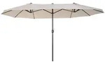 Outsunny - Sonnenschirm - 455 x 270 cm - beige