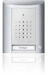 Ritto Entravox T&uuml;rstation Audio, 1 WE, silbereloxiert, 1 Klingeltaste, 1